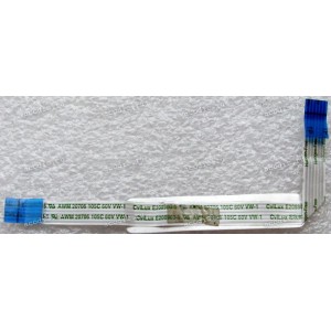 FFC шлейф 6 pin обратный, шаг 1.0 mm, длина 105 mm TouchPad Lenovo IdeaPad G50-30, G50-45, G50-70, G50-80 (p/n NBX00019W00)