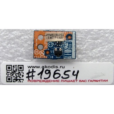 Hall Sensor board Lenovo ThinkPad S5 S540 (455MBD39L01, 455039L0102, LS-9677P)