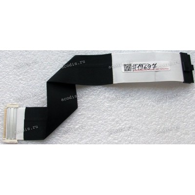 LCD LVDS FFC шлейф мониторный 30 pin обратный, шаг 1.0 mm, длина 250 mm Asus LCD Monitor VB195D, VB195N, VB195S, VB195SL, VB195T, VB195TL, Asus All In One T2700INTS, (p/n 14G14B075000), с замками с двух сторон