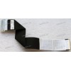 LCD LVDS FFC шлейф мониторный 30 pin обратный, шаг 1.0 mm, длина 250 mm Asus LCD Monitor VB195D, VB195N, VB195S, VB195SL, VB195T, VB195TL, Asus All In One T2700INTS, (p/n 14G14B075000), с замками с двух сторон