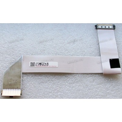 LCD LVDS FFC шлейф мониторный 30 pin обратный, шаг 1.0 mm, длина 360 mm Lenovo L22e-20, с замками с двух сторон