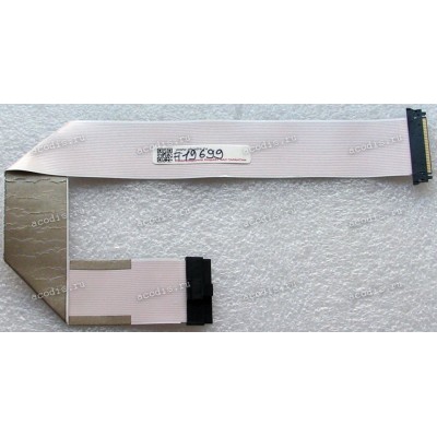 LCD LVDS FFC шлейф мониторный 30 pin обратный, шаг 1.0 mm, длина 350 mm Lenovo L24e-20, с замками с двух сторон