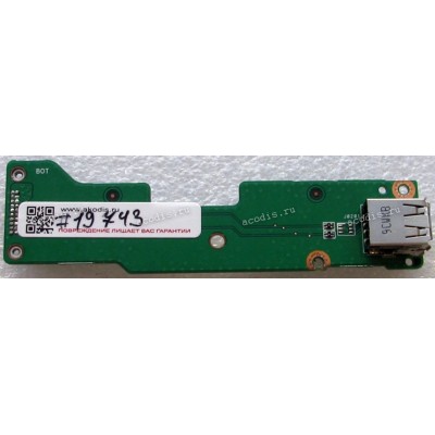 USB board Asus K72DR (p/n 60-NZWUS100, 69N0JWG10C01) REV. 2.0
