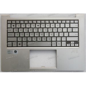 Keyboard Asus UX31E серебристый металлик русифицированная, тёмная рамка (13GN8N1AM030-1, 13N0-LYA0301)+ Topcase