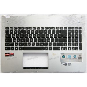 Keyboard Asus N56DP, N56DY серебристая русифицированная (13GN9J1AM011)+ Topcase