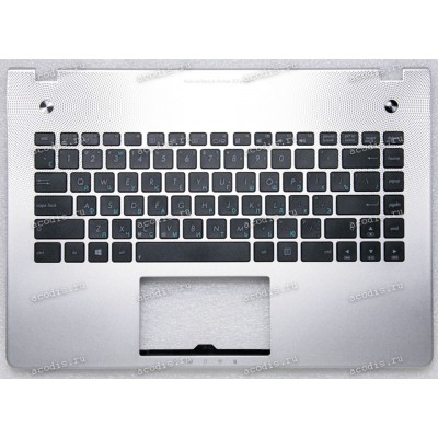 Keyboard Asus N46JV серебристая русифицированная (13GN8H1AM031-1) + Topcase