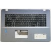 Keyboard Asus X705UD, X705U, X705 Vivobook серо-синий русифицированная (13N1-2EA0211, 13N1-2FA0221) + Topcase