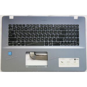 Keyboard Asus X705UD, X705U, X705 Vivobook серо-синий русифицированная (13N1-2EA0211, 13N1-2FA0221) + Topcase