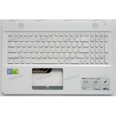 Keyboard Asus X541U белая русифицированная (13NB0CG2P03015-2, 39XKFTCJN10) + Topcase