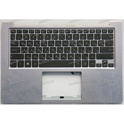 Keyboard Asus UX303L, UX303LA, UX303LB, UX303LN, UX303U, UX303UA-1B, UX303UB  серебристая русифицированная (90NB08V3-R31RU0)+ Topcase