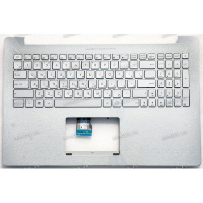 Keyboard Asus N501JW-1A серебристая русифицированная (90NB0871-R32RU0)+ Topcase