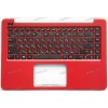 Keyboard Asus E402NA-1R красная русифицированная (90NB0C51-R31RU0)+ Topcase