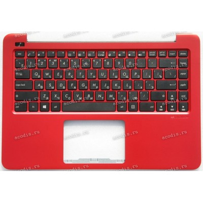 Keyboard Asus E402NA-1R красная русифицированная (90NB0C51-R31RU0)+ Topcase