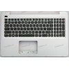 Keyboard Asus X556UA, X556UJ, X556UQ, X556UR, X556UV-1B серебристый металлик русифицированная (90NB0BG2-R31UI0)+ Topcase