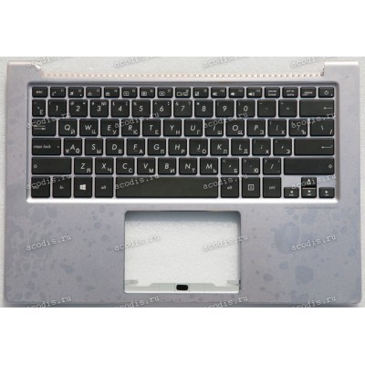 Keyboard Asus UX303L, UX303LA, UX303LB, UX303LN, UX303U, UX303UA, UX303UB-1A серебристая русифицированная (90NB08U1-R31RU0)+ Topcase