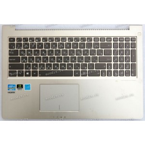 Keyboard Asus UX51, UX51VT серебристая русифицированная (13GNWO1AM102-1, 13N0-N4A0C21)+ Topcase