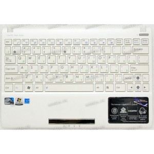 Keyboard Asus Eee PC 1025C белая русифицированная (13G0A3F1AP051-30)+ Topcase 