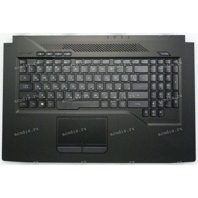 Keyboard Asus GL703GM, GL703GS-1F чёрная русифицированная (90NR00E1-R31RU0)+ Topcase