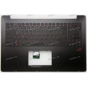 Keyboard Asus N501VW-2B, G501VW чёрный матовый, русифицированный (90NB0AU3-R32RU0, 13NB0AU3AM0201)+ Topcase