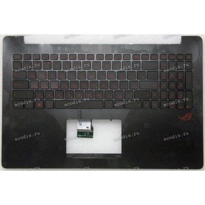 Keyboard Asus G501VW, N501VW-2B чёрный матовый, русифицированный (90NB0AU3-R33RU0, 13NB0AU3AM0401)+ Topcase