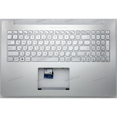 Keyboard Asus N501VW-1A серебристый металл, русифицированный (90NB0AU1-R33RU0)+ Topcase