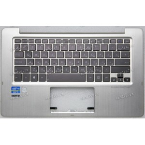 Keyboard Asus TX300CA серебристый, чёрная клавиатура (13N0-NYA0311, 13NB0071AM0611)+ Topcase
