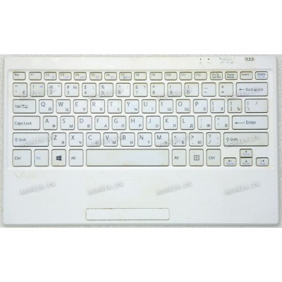 Keyboard Sony SVT1122 Cover Dock белая (A2037005A)+Topcase