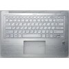 Keyboard Sony SVF-13N1, SVF13N1J2RS, SVF13N1L2RS, SVF13N1X2RS серебристый металл, русифицированная (A1999848A)+Topcase