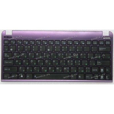 Keyboard Asus eeePC 1011*, 1015*, X101* чёрная с фиолетовой рамкой, русифицированная (04GOA292KRU00-1)