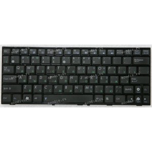 Keyboard Asus eeePC T101MT русифицированная, чёрная матовая в глянцевой рамке (V103662DS1, 04GOA1L2KRU00-1, 0KNA-1L1RU01)