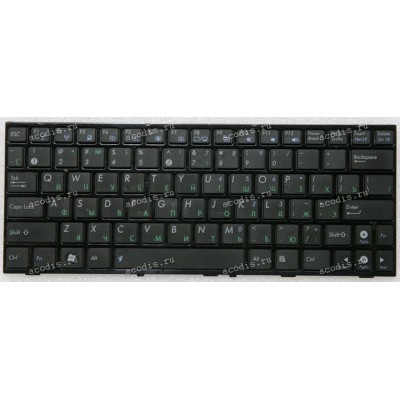Keyboard Asus eeePC T101MT русифицированная, чёрная матовая в глянцевой рамке (V103662DS1, 04GOA1L2KRU00-1, 0KNA-1L1RU01)