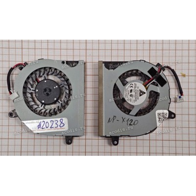 Кулер Samsung NP-X118, X120, X420-XA02RU (p/n: BA31-00085A, BA31-00086A, Delta Electronics KDB0505HA)