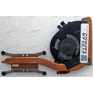 Сист.охл. Lenovo ThinkPad X240, X240S, X250 (p/n AT0SX002TB0, 0C73495, FRU 00HN812) CPU, FPC 7 pin