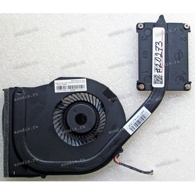 Сист.охл. Lenovo ThinkPad Edge E330 (p/n 60.4UH04. 001, FRU 04W4409, KSB0705HB) 4 pin