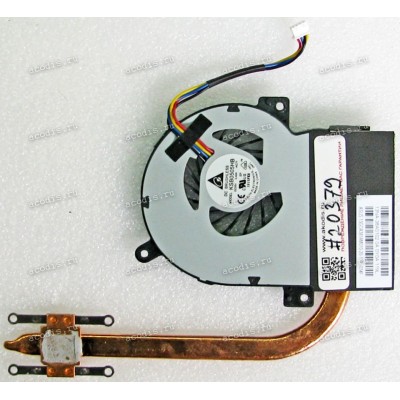 Сист.охл. Asus Eee PC 1215P (p/n: 13NA-38A0102, 13GOA381AM010-2) 4 pin