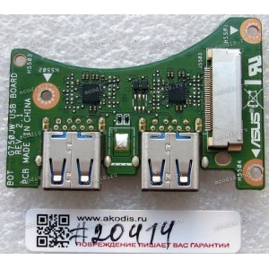 USB board Asus G750JH, G750JW, G750JX (p/n 90NB00M1-R10060) REV: 2.1