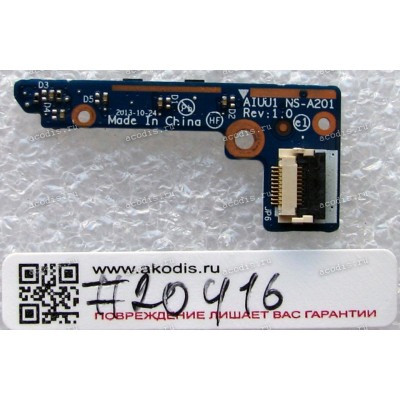 Power Button board Lenovo IdeaPad Yoga 2 11 (p/n AIUU1 NS-A201) REV:1.0