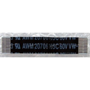 FFC шлейф 10 pin прямой, шаг 0.5 mm, длина 30 mm Power Button board Lenovo IdeaPad Yoga 2 11 (p/n NBX00019Q00) черный