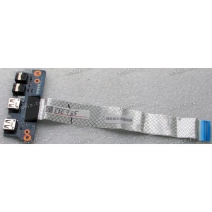 USB & Audio & cable board Asus K75DE (p/n: 90R-NB3US1000C) REV:2.0