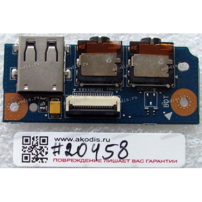 USB & Audio board Asus K55DE, K55DR, K55N (p/n 90R-NANIO1000Y) REV 2.0