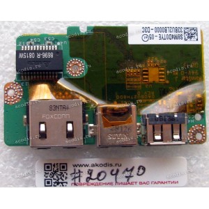 USB & RJ45 & RJ11 board Toshiba Satellite U400, U405, M305, M305D (p/n 33BU2LB0000)