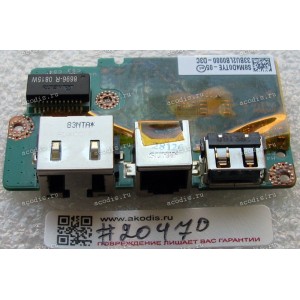 USB & RJ45 & RJ11 board Toshiba Satellite U400, U405, M305, M305D (p/n 33BU2LB0000)