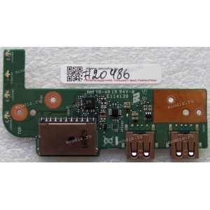USB & CardReader board Asus X756UJ, X756UA (p/n 90NB0A00-R10021) REV: 2.0