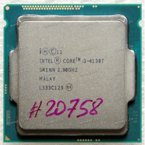 Процессор Socket LGA 1150 Intel Core i3-4130T (SR1NN) (2*2.9GHz, 2*256KiB, 3MiB, HD Graphics 4400, GPU 200-1150 MHz, 22 nm, 35W) SR1NN (C0), CM8064601483515, BX80646I34130T, BXC80646I34130T (Asus p/n: 01001-006241DP)