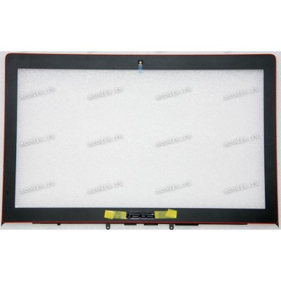 Верх. кр. рамка Asus N501VW-2B чёрный, красный кант(90NB0AU3-R7B010)