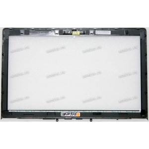 Верх. кр. рамка Asus N501VW-2B чёрный, красный кант(90NB0AU3-R7B010)