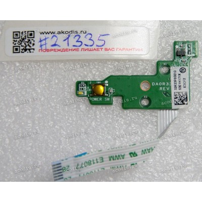 Power Button board & cable HP Pavilion G6-2000 (p/n DAOR33PB6E0) REV: E