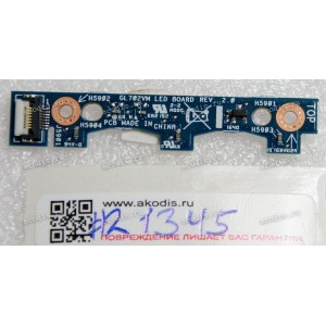 LED board Asus GL702VM (p/n 90NB0DQ0-R10010) REV:2.0