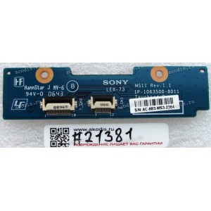 TouchPad Mouse Button board Sony VGN-FE41E (p/n: 1P-1063500-8011)