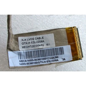 LCD LVDS cable Asus A75V, F75A, F75V, R704A, R704V, X75A, X75V (p/n: 14005-00380100, QTXJ4-ESL0206A, 14005-00380300) Quanta XJ4
